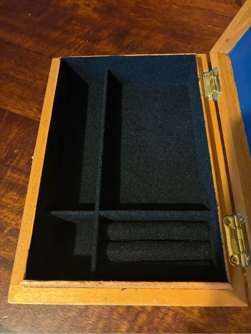 Upcycled Aging Room La Bohème Cigar Box Jewelry Organizer Box, Black Interior